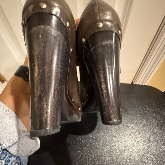 Coach brown Colene Mary Jane Heels with stud detail size 8 main image 4